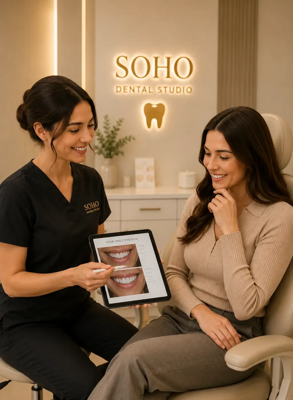 Soho Dental Studio waiting area